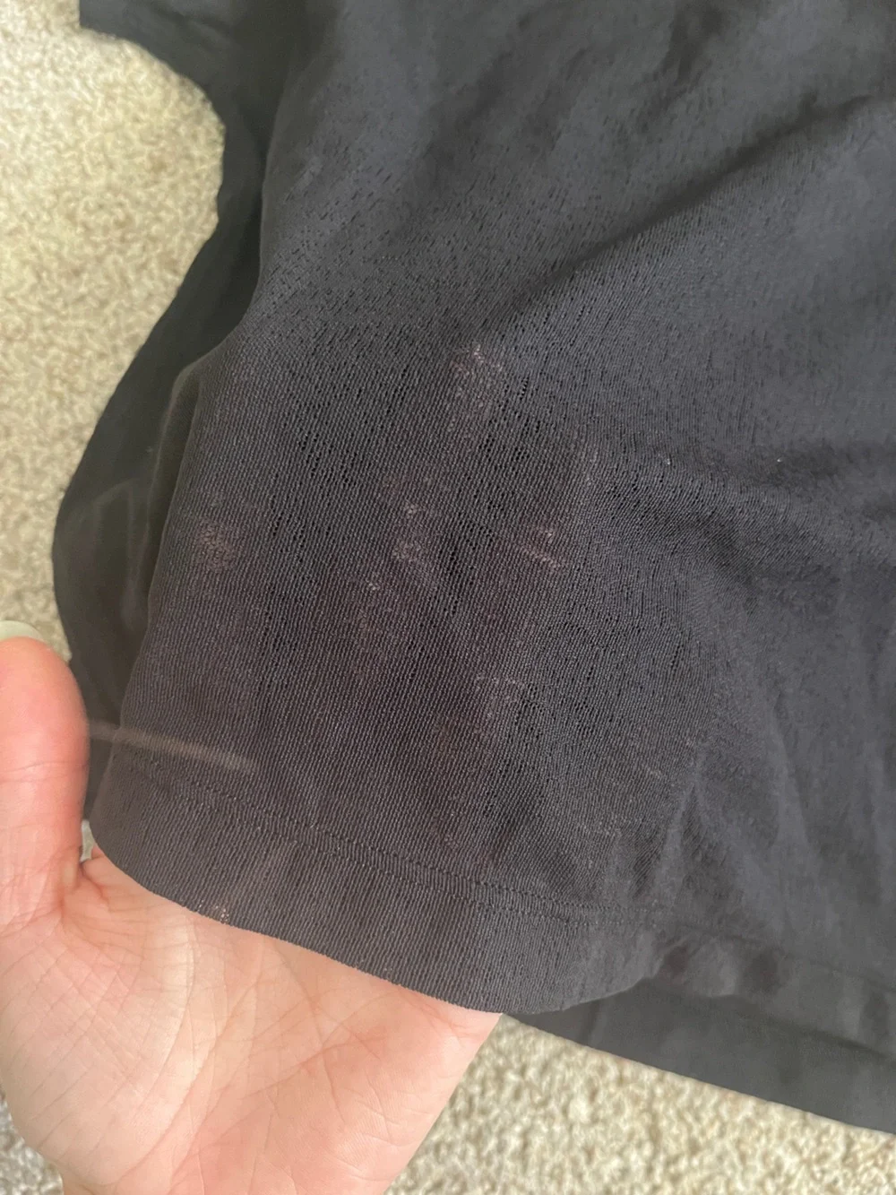 lululemon athletica Black Short Sleeve Crew Tee